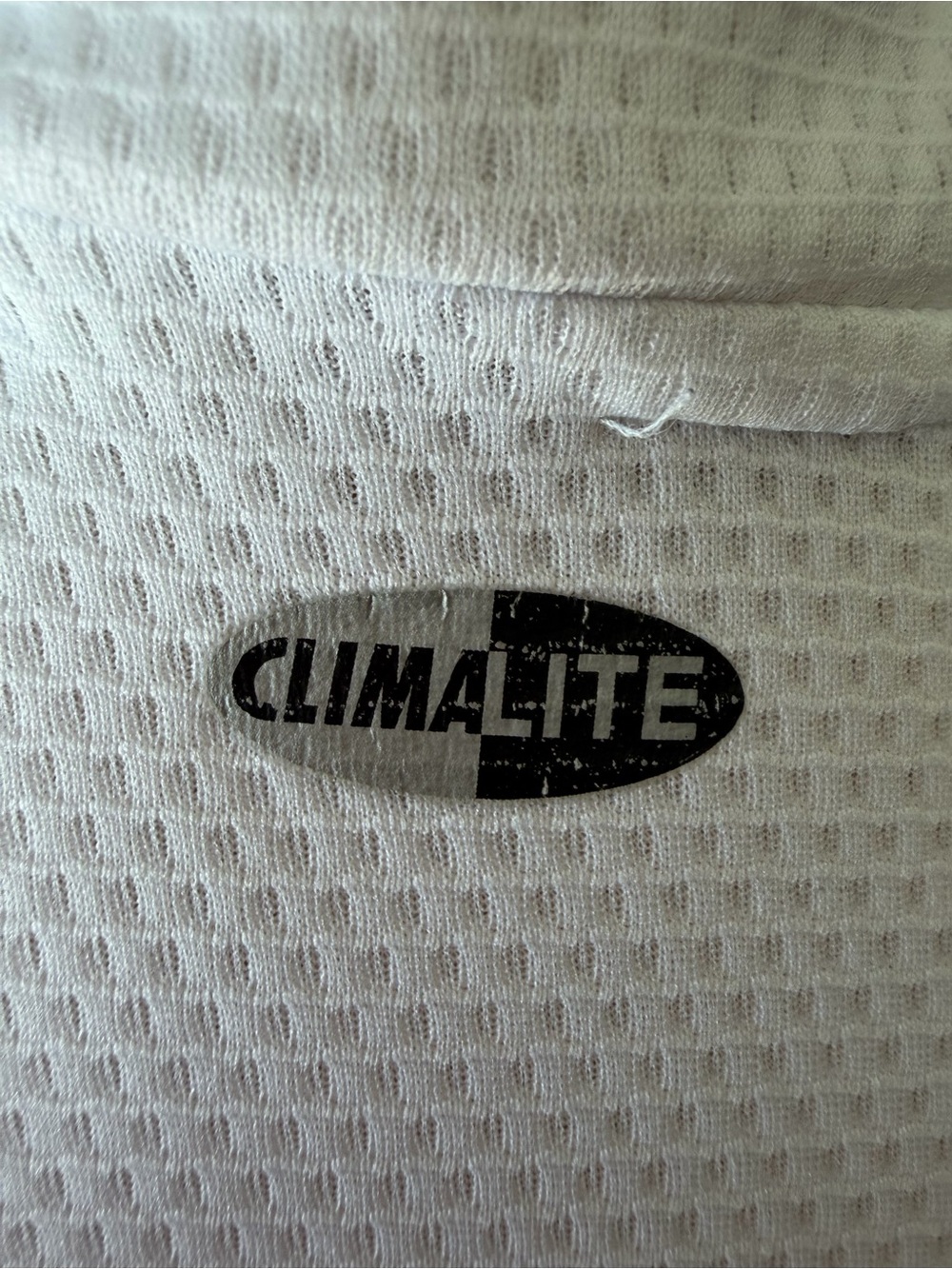 adidas Climalite Lightweight Shirt Jacket in White with Black Logo - Picture 2 of 3